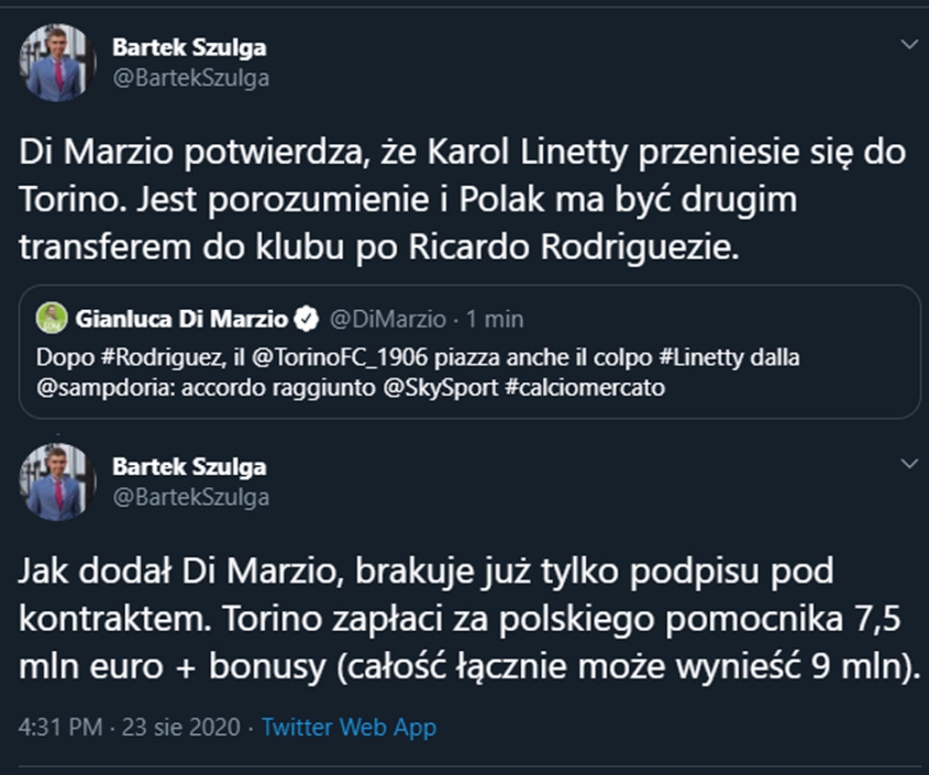 KAROL LINETTY ZMIENIA KLUB!